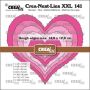 Crealies Crea-nest-dies XXL Hart met ruwe randen CLNESTXXL141 max 14,0x12,9cm (01-23)