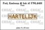 Crealies Foil, Emboss & Ink it! HARTELIJK - NL (H) FNL24H 9x49mm