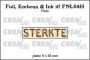 Crealies Foil, Emboss & Ink it! STERKTE - NL (H) FNL04H 9x38mm