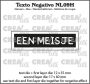 Crealies Texto Negativo Die EEN MEISJE - NL (H) NL09H 17x60 mm (06-23)