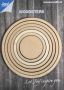 Joy! Crafts Woodsters hout - Cirkels voor Deco-Schudkaarten 811520/0011 99 - 89 - 79 - 69 - 59 - 49mm