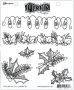 Ranger Dylusions Cling Stamp Set Christmas Holly and the Ivy DYR81678 Dyan Reaveley
