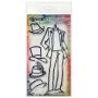 Ranger Dylusions Couture Clear Stamp Man About Town DYB78364 Dyan Reaveley 