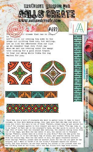 aall create stamp african voices aalltp692 15x10cm 0622