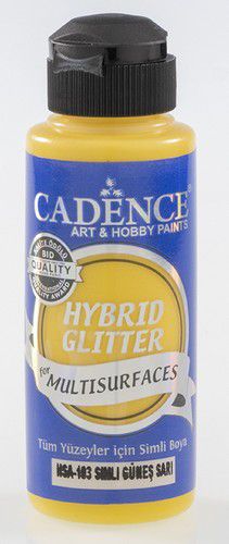 cadence hybride acrylverf glitter goud zonnegeel 01 189 0103 0120 120 ml 1021