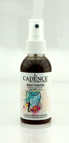 cadence your fashion spray textile paint brown 01 022 1118 0100 100ml 