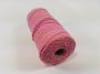 Cotton Macramé cord spool nr 16 +/- 1,5mm 100grs - pink +/- 110mtr