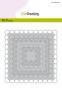 CraftEmotions Big Nesting Die - squares scalop XL oval Card 150x160 3,7-12,8cm