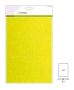 CraftEmotions Carton de paillettes 5 Bg jaune fluo +/- 29x21cm 220gr