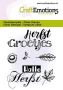 CraftEmotions clearstamps 6x7cm - Herfst groetjes - tekst NL (09-23)