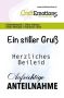 CraftEmotions Clearstamps 6x7cm - Text Ein stiller Gruss DE (03-23)