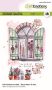 CraftEmotions clearstamps A6 - Old window arched - Decoration X-mas Carla Kamphuis (08-21)