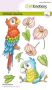 CraftEmotions clearstamps A6 Perry parrot Lian Qualm (02-24)