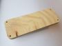 CraftEmotions Craft Wood -Macramé- Plank rechthoek(afgerond) 26,8x10cm - 1,8cm - holes 7mm