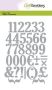 CraftEmotions Die - chiffres Card 10,5x14,8cm 