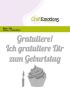 CraftEmotions Die Text - Gratuliere zum Geburtstag (DE) Card 11x9cm