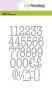 CraftEmotions Die - typewriter chiffres Card 10,5x14,8cm 20mm 