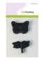 CraftEmotions Foam stamps dragonfly butterfly 55mm - 55mm