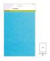 CraftEmotions glitterkarton 5 vel regenboog blauw +/- 29x21cm 220gr