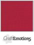 CraftEmotions linen cardboard 100 Sh Christmas red Bulk LC-07 30,5x30,5cm 250gr