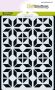 CraftEmotions MM Mix stencil design diamond flower block A6