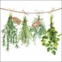 CraftEmotions napkins 5pcs - Fresh herbs 33x33cm Ambiente 13316285 (05-22)