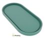 CraftEmotions Silicone mold - Coaster long oval 24,7x12,0 cm - Extra Thick (02-24)