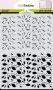 CraftEmotions Stencil Duo Colour patroon Nr.9 2xA6 Xmas (8-23)