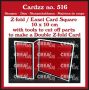 Crealies Cardzz (Double) Z-fold / Easel card 10 x 10 cm CLCZ516 10x10cm (01-24)