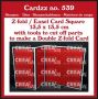 Crealies Cardzz (Double) Z-fold / Easel card 13,5 x 13,5 cm CLCZ539 13,5x13,5cm (01-24)