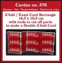 Crealies Cardzz (Double) Z-fold / Easel card rechthoek (H) CLCZ576 14,5x10,5cm (01-24)