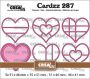 Crealies Cardzz Elemente Herzen CLCZ287 55x51mmmm (02-22)