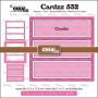 Crealies Cardzz Frame & Inlay Claudia 3x rechthoek CLCZ532 11,5x11,5 - 11x11cm + inlay dies