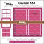 Crealies Cardzz Frame & Inlay Gina CLCZ535 max. 11,5 x 11,5 cm (03-23)