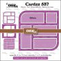 Crealies Cardzz Frame & inlay Olivia CLCZ537 max. 11,5 x 11,5 cm (10-23)