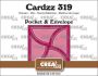 Crealies Cardzz pocket & envelop - cirkel CLCZ319 folded: 6 x 6 cm (10-23)