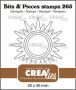 Crealies Clearstamp Bits & Pieces Sun CLBP265 40x40mm