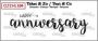 Crealies Clearstamp Tekst & Zo text Happy anniversary solid (Eng) CLTZHLE04 21 x 80mm 