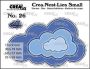 Crealies Crea-nest-Lies Small Clouds CNLS26 95x59mm