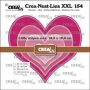 Crealies Crea-Nest-Lies XXL Herzen mit kleinen Streifen CLNestXXL154 13,5x12,4 cm (06-23)