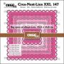 Crealies Crea-Nest-Lies XXL Vierkanten grote open schulprand CLNestXXL147 max. 13 x 13 cm (04-23)