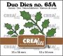 Crealies Duo Dies no. 65a Holly leaves 18 CLDD65A 53x54mm (08-22)