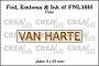 Crealies Foil, Emboss & Ink it! VAN HARTE - NL (H) FNL16H 9x49mm