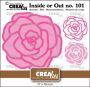 Crealies Inside or Out - Rose CLIO101 77x78mm (08-23)