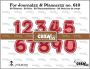 Crealies Journalzz & Pl Numbersno. 4 with shadow CLJP610 21 & 26 mm 