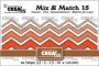 Crealies Mix & Match no. 15 Zickzackstreifen mit Stich CLMix15 2,5-5-7,5-10x145mm 