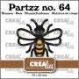 Crealies Partzz Biene groß CLPartzz64 45 x 40 mm (04-23)