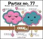 Crealies Partzz Happy Clouds CLPartzz77 2x 38x47 mm (02-24)