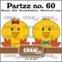 Crealies Partzz Kuiken CLPartzz60 37x40mm (01-23)