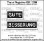 Crealies Texto DE: GUTE BESSERUNG (horizontaal) DE102H max.17x32/58mm (12-22)